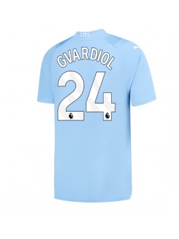 Billige Manchester City Josko Gvardiol #24 Hjemmedrakt 2023-24 Kortermet
